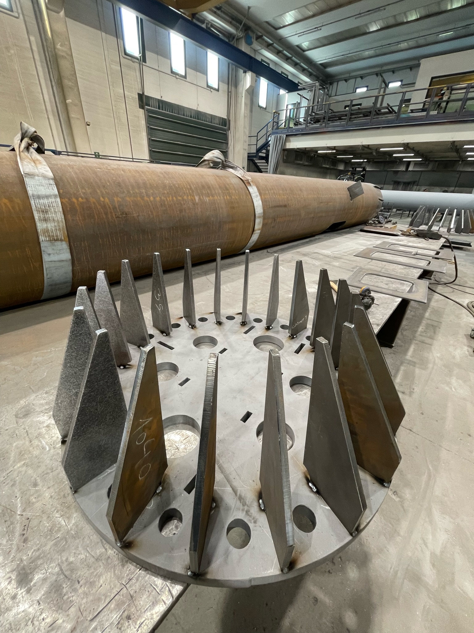 opere di carpenteria in ferro per struttura di sostegno