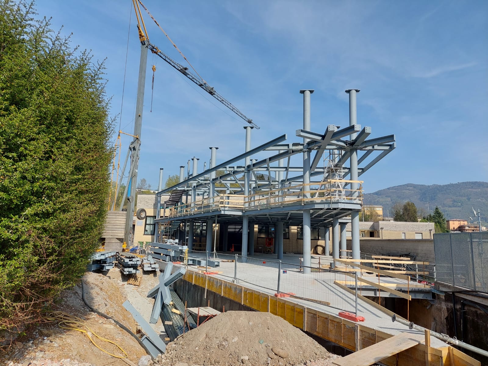 struttura di carpenteria in ferro